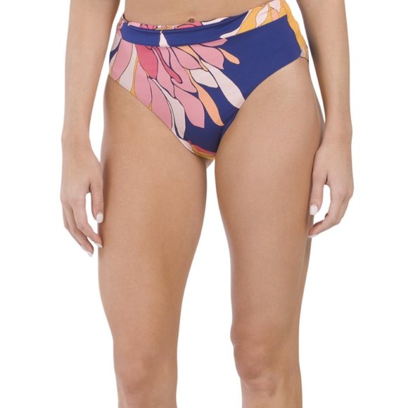 NWT Trina Turk Breeze Two Piece Bikini Swimsuit Size 6 High Waist Bottoms Ruffle - Picture 5 of 12